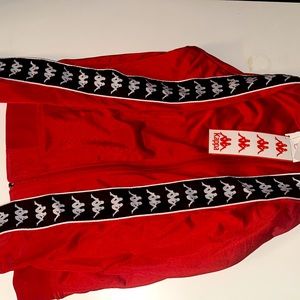 Kappa Full Red outfit. Pants + Jacket. US Small